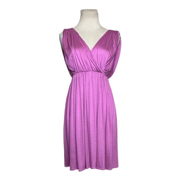 Loft lilac sleeveless V neck mini summer dress size XSP - Picture 1 of 13